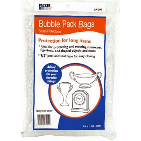 Bunzl Retail Services Schwarz Supply SP-297 7.25 x 11 in. Bubble Pack Bags - 6 Pack; Small 108131